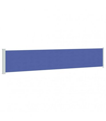 vidaXL Patio Retractable Side Awning 117x614 cm Blue