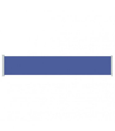 vidaXL Patio Retractable Side Awning 117x614 cm Blue