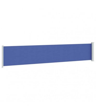 vidaXL Patio Retractable Side Awning 117x614 cm Blue