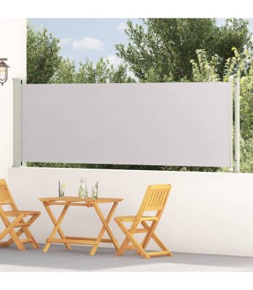 vidaXL Patio Retractable Side Awning 117x614 cm Grey