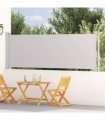 vidaXL Patio Retractable Side Awning 117x614 cm Grey