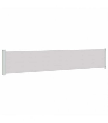 vidaXL Patio Retractable Side Awning 117x614 cm Grey