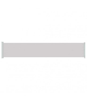 vidaXL Patio Retractable Side Awning 117x614 cm Grey
