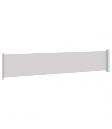 vidaXL Patio Retractable Side Awning 117x614 cm Grey