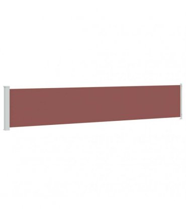 vidaXL Patio Retractable Side Awning 117x614 cm Brown