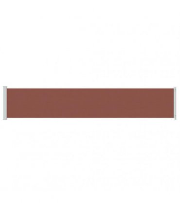 vidaXL Patio Retractable Side Awning 117x614 cm Brown