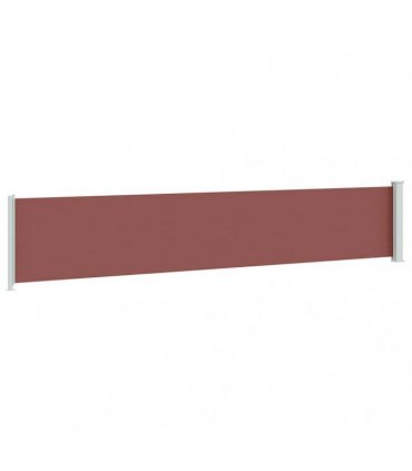 vidaXL Patio Retractable Side Awning 117x614 cm Brown