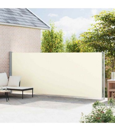 vidaXL Patio Retractable Side Awning 180x614 cm Cream