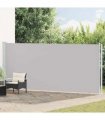 vidaXL Patio Retractable Side Awning 180x614 cm Grey
