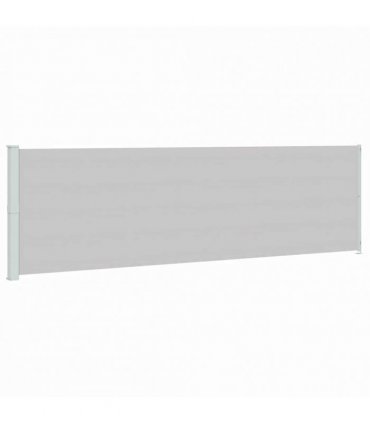 vidaXL Patio Retractable Side Awning 180x614 cm Grey