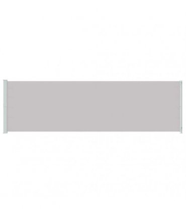 vidaXL Patio Retractable Side Awning 180x614 cm Grey