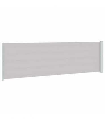 vidaXL Patio Retractable Side Awning 180x614 cm Grey