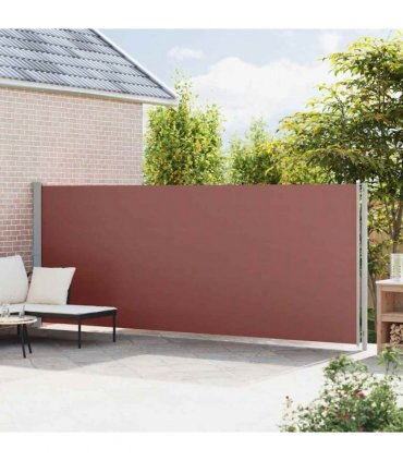 vidaXL Patio Retractable Side Awning 180x600 cm Brown
