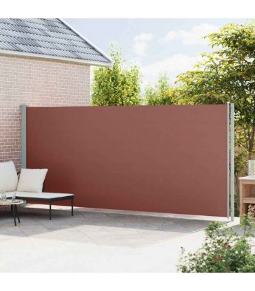 vidaXL Patio Retractable Side Awning 200x614 cm Brown
