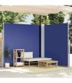 vidaXL Retractable Side Awning Blue 220x600 cm