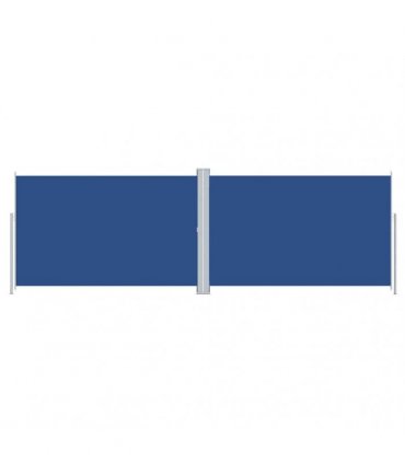 vidaXL Retractable Side Awning Blue 220x600 cm