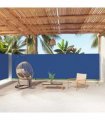 vidaXL Retractable Side Awning Blue 180x1000 cm