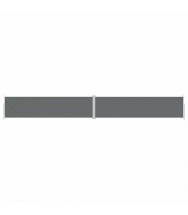 vidaXL Retractable Side Awning Anthracite 160x1200 cm