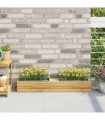 vidaXL Flower Boxes for Euro Pallets 12 pcs Grey 36x13,5x9,5 cm PP