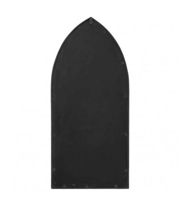 vidaXL Garden Mirror Black 70x30 cm Iron for Outdoor Use