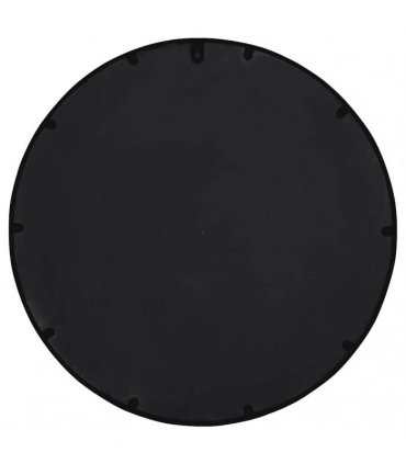 vidaXL Garden Mirror Black 40x4 cm Iron Round for Outdoor Use