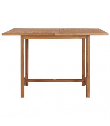 vidaXL Garden Dining Table 110x110x75 cm Solid Wood Teak