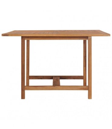 vidaXL Garden Dining Table 110x110x75 cm Solid Wood Teak