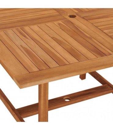 vidaXL Garden Dining Table 110x110x75 cm Solid Wood Teak