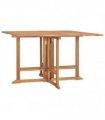 vidaXL Folding Garden Dining Table 110x110x75 cm Solid Wood Teak