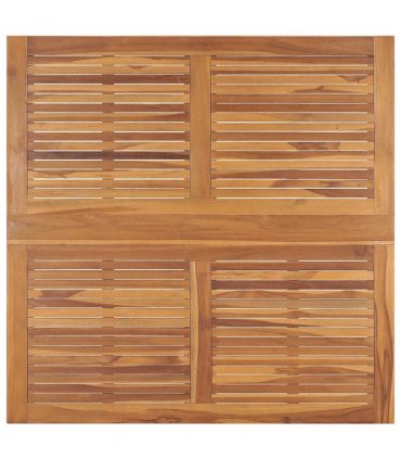 vidaXL Folding Garden Dining Table 110x110x75 cm Solid Wood Teak