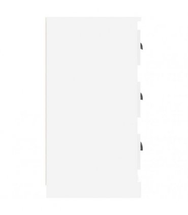 vidaXL Sideboards 2 pcs High Gloss White Engineered Wood