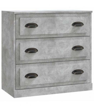 vidaXL Sideboards 2 pcs Concrete Grey Engineered Wood