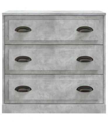 vidaXL Sideboards 2 pcs Concrete Grey Engineered Wood