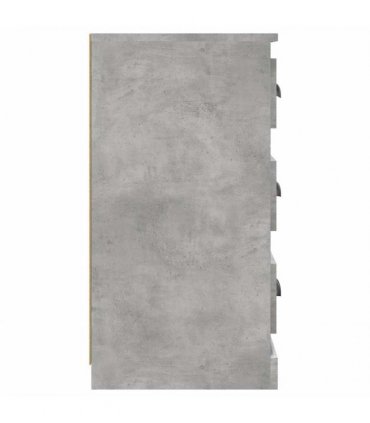 vidaXL Sideboards 2 pcs Concrete Grey Engineered Wood