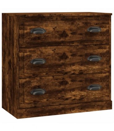 vidaXL Sideboards 2 pcs Smoked Oak Engineered Wood