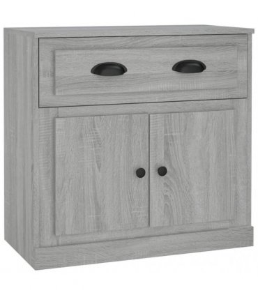 vidaXL Sideboards 2 pcs Grey Sonoma Engineered Wood