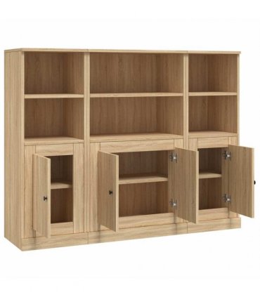 vidaXL Highboards 3 pcs Sonoma Oak Engineered Wood