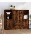 vidaXL Highboards 3 pcs Smoked Oak Engineered Wood