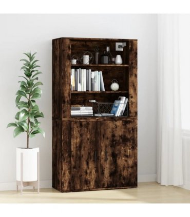 vidaXL Highboard Smoked Oak Engineered Wood