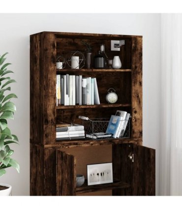 vidaXL Highboard Smoked Oak Engineered Wood