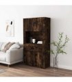vidaXL Highboard Smoked Oak Engineered Wood