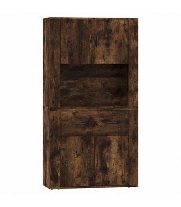 vidaXL Highboard Smoked Oak Engineered Wood
