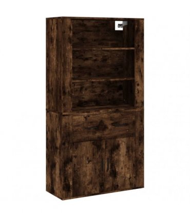 vidaXL Highboard Smoked Oak Engineered Wood