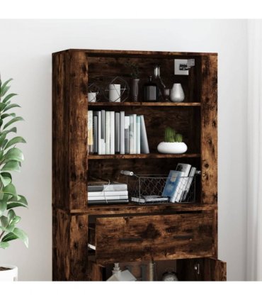 vidaXL Highboard Smoked Oak Engineered Wood