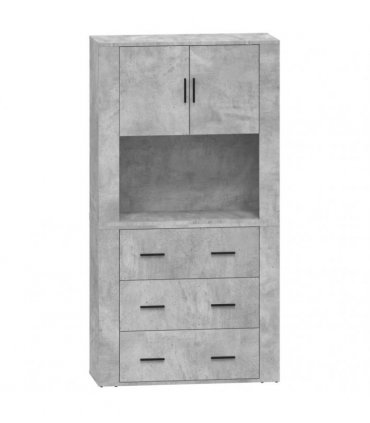 vidaXL Highboard Concrete Grey Engineered Wood