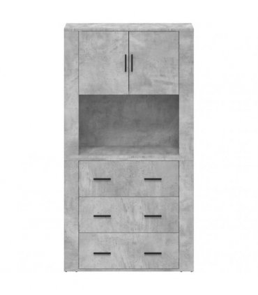 vidaXL Highboard Concrete Grey Engineered Wood