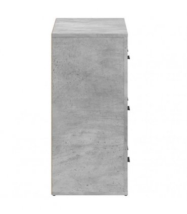 vidaXL Sideboards 2 pcs Concrete Grey Engineered Wood