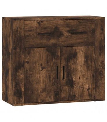 vidaXL Sideboards 3 pcs Smoked Oak Engineered Wood