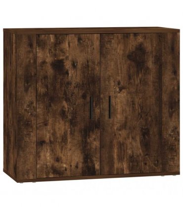vidaXL Sideboards 3 pcs Smoked Oak Engineered Wood