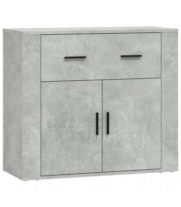 vidaXL Sideboards 3 pcs Concrete Grey Engineered Wood